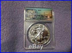 2017 ANACS MS70 PSW 2017 Silver Eagle Complete Mint Rare State Set W Velvet Case