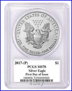 2017-P $1 SILVER EAGLE PCGS MS70 FIRST DAY OF ISSUE PHILADELPHIA Cleveland Sign