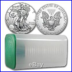 2017 Roll of 20 Silver American Eagles 1 oz each (20) count. In roll. Last ones