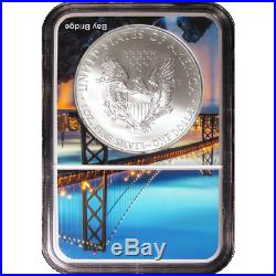 2017 (S) $1 American Silver Eagle NGC MS70 San Francisco Core