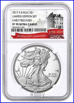 2017-S Proof Silver Eagle From Limited Edition Set NGC PF70 UC ER 225th SKU49629
