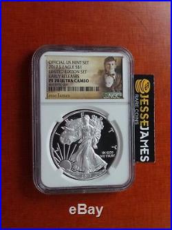 2017 S Proof Silver Eagle Ngc Pf70 Jesse James From Limited Edition Set
