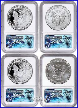 2017 Silver Eagle 4-Coin Set Denver ANA 2017 Mercanti NGC MS70 PF70 UC SKU48677