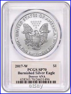 2017-W $1 Silver Eagle ANA DENVER PCGS SP70 Thomas S. Cleveland Signed Label
