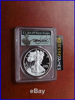 2017 W Proof Silver Eagle Pcgs Pr70 Dcam Thomas Cleveland First Strike Minuteman