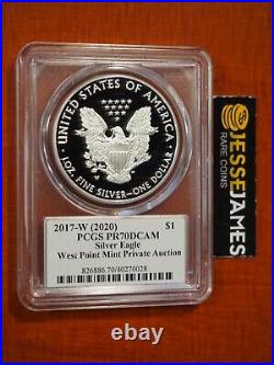 2017 W Proof Silver Eagle Pcgs Pr70 Paul Balan From 2020 Wp Mint Private Auction