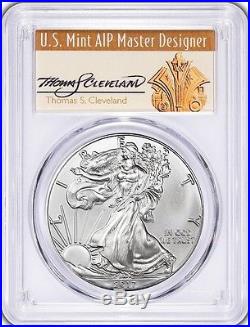 2017-(W) Silver Eagle MS70 PCGS First Strike THOMAS S CLEVELAND Population 150