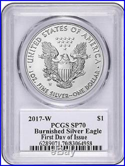 2017-w Silver Eagle Pcgs Sp70 Thomas Cleveland First Day Of Issue Population 300