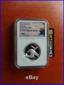 2018 $1 Australia Wedge Tailed Silver Eagle Ngc Ngc Pf70 High Relief Mercanti