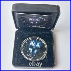 2018 American Silver Eagle 1oz Fine Silver Blue Line Skull Liberty Coin 250 Mint