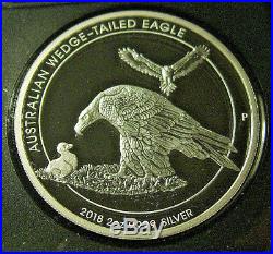2018-P $2 Australia Wedge-Tailed Eagle 2 Oz Silver Piedfort NGC PF70 UC Mercanti