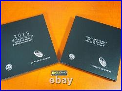 2018 S Proof Silver Eagle Limited Edition Proof Set 18rc In Ogp