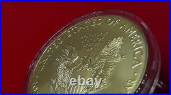 2018 Silver Colour Colorized USA American Eagle Coin Modern Art La Muse LE500