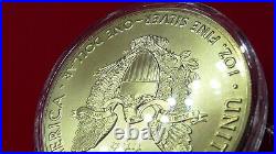 2018 Silver Colour Colorized USA American Eagle Coin Modern Art La Muse LE500