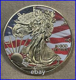 2018 US Confederate Novelty Challenge Silver Coin 1oz One Bollos Liberty Eagle