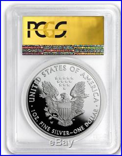 2018-W Proof $1 Silver Eagle PCGS PR70 GOLD FOIL FIRST DAY OF ISSUE DENVER FDOI