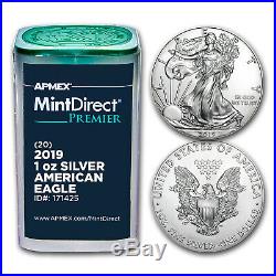 2019 1 oz Silver Eagles (20-Coin MintDirect Premier Tube) SKU#171425