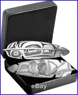 2019 Eagle Feather Northwest Coast Art $20 1OZ Pure Silver Proof Coin Canada