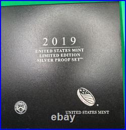 2019 Limited Edition Silver Proof Set US Mint 8 Coins OGP American Silver Eagle