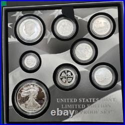 2019 Limited Edition Silver Proof Set US Mint 8 Coins OGP American Silver Eagle