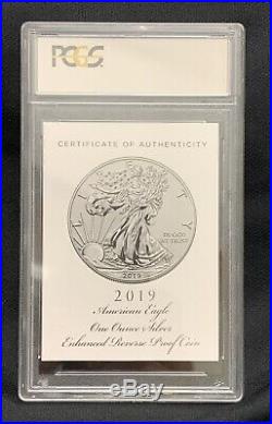2019-S $1 Silver Eagle Enhanced Reverse Proof PCGS PR70 First Day Of Issue