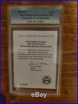 2019-S American Eagle One Ounce Silver Enhanced Reverse Proof 69 First Strike