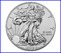 2019-S American Eagle One Ounce Silver Enhanced Reverse Proof Coin In Hand