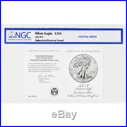 2019-S Enhanced Reverse Proof $1 American Silver Eagle / COA # NGC PF69 Trolley