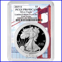 2019-S Limited Edition Proof Set $1 American Silver Eagle PCGS PR69DCAM FS Golde