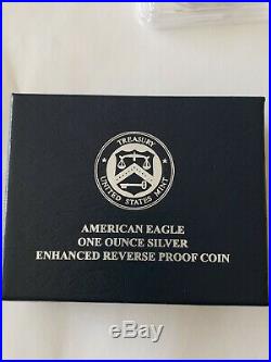 2019-S Silver Eagle Dollar Enhanced Reverse Proof PCGS PR70 FS COA #19000