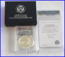 2019-S US Silver Eagle Enhanced Rev Proof FIRST STRIKE PCGS PR69 Box COA