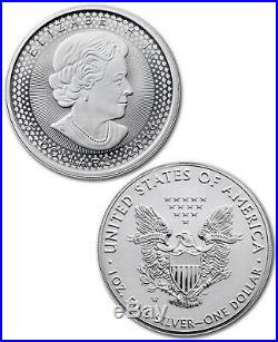 2019 Silver Eagle & Maple Pride Two Nations 2-Coin RCM Set OGP PRESALE SKU58353