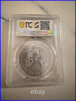 2019 US Silver Eagle Coin PCGS MS70 In God Wr Trust S1 Fine Silver