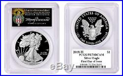2019-W American Proof Silver Eagle Pcgs Pf70DCAM Torch Lable FDOI FIRST DAY