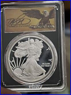 2019 (W) American Silver Eagle PCGS MS70 West Point First Strike Signed