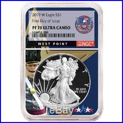 2019-W Proof $1 American Silver Eagle NGC PF70UC FDI West Point Core