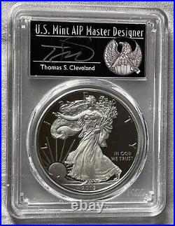 2019 W Proof Silver Eagle Pcgs Pr70 Cleveland First Day Issue Fun Show Freedom