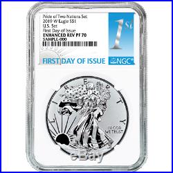 2019-W Reverse Proof $1 American Silver Eagle NGC PF70 FDI First Label Pride of