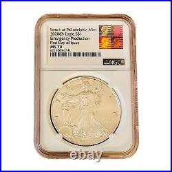 2020-P American Silver Eagle NGC-MS70 Philadelphia Emergency Production T1 FDOI