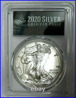2020 (P) Silver American Eagle PCGS MS 70 FIRST DAY OF ISSUE