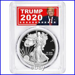 2020-S Proof $1 American Silver Eagle PCGS PR70DCAM Trump 2020 Label