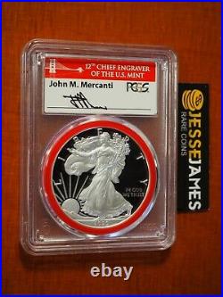 2020 S Proof Silver Eagle Pcgs Pr70 First Day Of Issue Mercanti Engraver Series