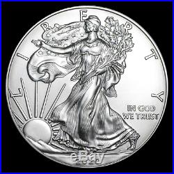 2020 Silver Eagle Roll (20) Coins CH/GEM BU. 999 Tube of American Eagle Dollars