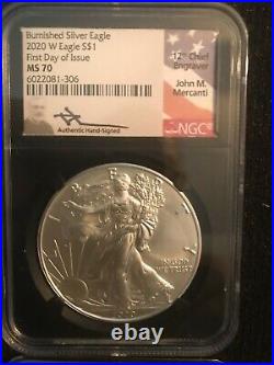 2020 TYPE-1 (9-plus) JOHN MERCANTI SIGNED SILVER EAGLE SPECTACULAR COLLECTION