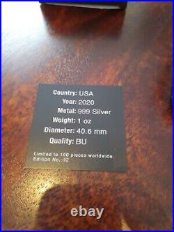 2020 USA $1 American Eagle Skeleton 1 Oz. 999 Silver Coin 2020 USA $1 American Eagle Skeleton 1 Oz. 999 Silver Coin