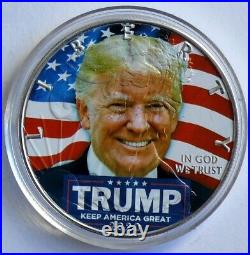 2020 US$1 Silver Eagle, Donald Trump Keep America Great, 1 Oz