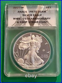2020 V75 75th American Eagle First strike Lowest Mintage PR70 Plus VDay Bonus
