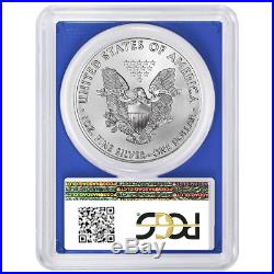 2020 (W) $1 American Silver Eagle 3 pc. Set PCGS MS70 FDOI Flag Label Red White