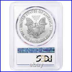 2020-W Burnished $1 American Silver Eagle PCGS SP70 West Point Label