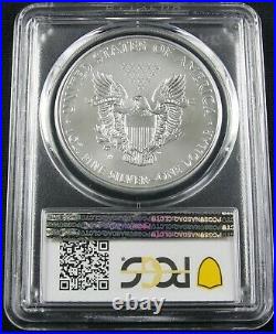 2020 W Burnished American Silver Eagle Pcgs Sp 70